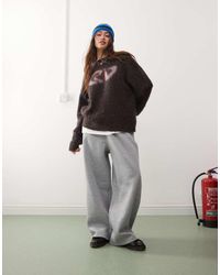 Reclaimed (vintage) - Joggers Jaspeado De Pernera Ancha De - Lyst