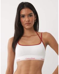 Calvin Klein - Icon Cotton Lite Licht Gevoerde Bralette - Lyst