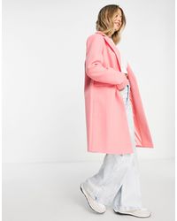 Miss Selfridge Overcoat - Pink