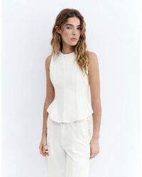 Pull&Bear - Top Peplo - Lyst