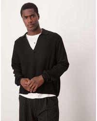 ASOS - Polo A Maniche Lunghe Squadrata Oversize - Lyst