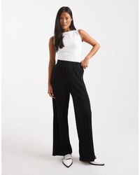 Only Petite - Pantalon plissé coupe carrée ample - Lyst