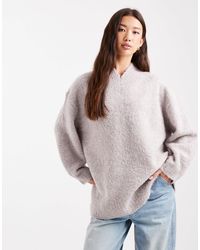 ASOS - – longline-pullover aus bouclé - Lyst