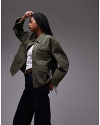 ARKET - Denim Jacket With Patch Pockets And Cinched Back - Lyst