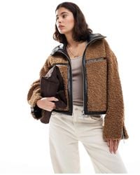 ONLY - Chunky Teddy Short Jacket - Lyst