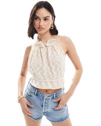 ASOS - Knitted Backless Halter Neck Cami - Lyst