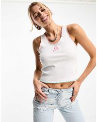 Aape By A Bathing Ape - Crop Top Senza Maniche A Coste - Lyst