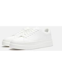 Pull&Bear - – e sneaker mit dicker profilsohle - Lyst