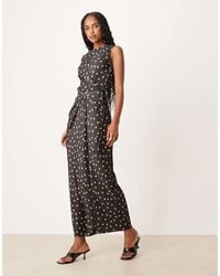 ASOS - Plisse Sleeveless Wrap Tie Front Maxi Dress - Lyst
