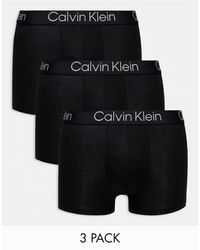Calvin Klein - Ultra-soft Modern Trunks 3 Pack - Lyst