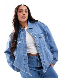 ASOS - Asos Design Curve Oversize 90's Denim Jacket - Lyst