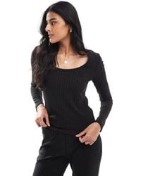 Vero Moda - 2 Way Ribbed Jersey Top Co-ord - Lyst