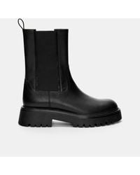 Pull&Bear - – flache chelsea-stiefel - Lyst