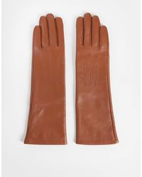 ASOS - Lange lederhandschuhe - Lyst