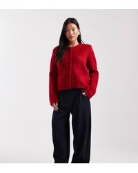 ASOS - Petite Tailored Arch Barrel Trousers - Lyst