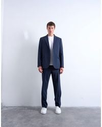 TOPMAN - Relaxed Wool Touch Suit Jacket - Lyst