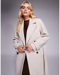 Forever New - Double Breasted Maxi Coat - Lyst