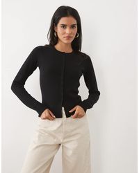 Threadbare - Threadare Crew Neck Cardigan With Cinched Waist - Lyst