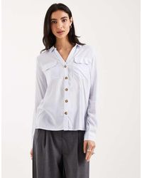 Vero Moda - Pocket Front Shirt - Lyst