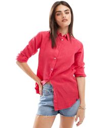 Superdry - Chemise casual coupe masculine en lin - électrique - Lyst
