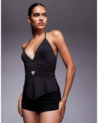 Princess Polly - Averee Plunge Wrap Around Detail Top - Lyst