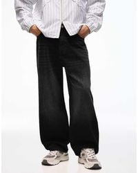 Bershka - Embroidered Neobarrel Jeans - Lyst