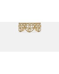 Stradivarius - Collarino Dorato A Onde Con Dettagli A Specchio - Lyst