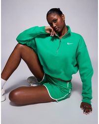 Nike - – phoenix fleece – cropped-sweatshirt - Lyst