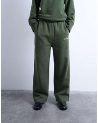 TOPSHOP - La Paloma Embroidered Straight Leg Sweatpants - Lyst