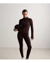 Aim'n - Chocoladekleurige Sense Tall Tights - Lyst