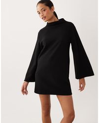 ASOS - Supersoft Wide Sleeve Mini Dress - Lyst