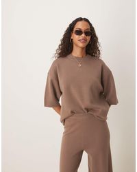 ASOS - Structured Knit T Shirt - Lyst