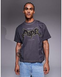 Aape By A Bathing Ape - Aape By A Bathing Ape Oversized Spliced T-shirt With Front Graphic - Lyst