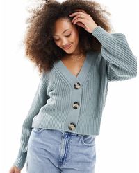 Jdy - Gilet ample à manches longues - sauge - Lyst