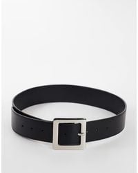 TOPSHOP - Chunky Real Leather Belt - Lyst