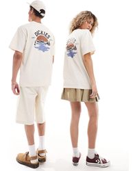 Dickies - Camiseta color crema con estampado playero en la espalda - Lyst