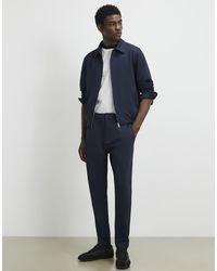 River Island - Slim Fit Fixed Waist Cotton Joggers - Lyst
