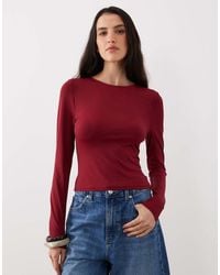 ASOS - Polyamide Slinky Long Sleeve Top - Lyst