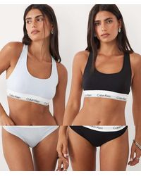 Calvin Klein - Icon Bralette Van Katoen En Modal 2-Pack - Lyst