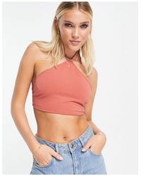 Cotton On - Cotton On One Shoulder Crop Top - Lyst