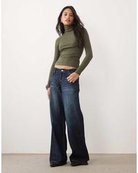 Brave Soul - Long Sleeve Ribbed Roll Neck Top - Lyst