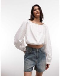 Monki - Top Milkmaid - Lyst
