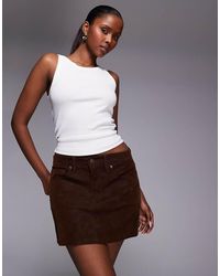 GOOD AMERICAN - Better Than Suede 90's Mini Skirt - Lyst