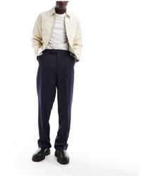 ASOS - Pantalon ample élégant à taille haute - à fines rayures - Lyst