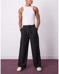 Collusion - Relaxed Wide Leg Tailored Trousers - Lyst