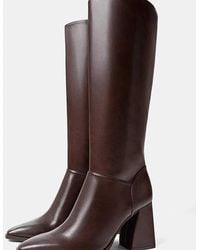 Stradivarius - Wide Fit. High-Heeled Boots - Lyst