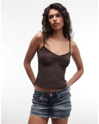 Monki - V-neck Cami Top - Lyst