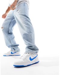 Nike - Dunk low retro - sneakers sporco e blu - Lyst