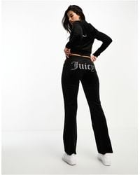 Juicy Couture - Velour Straight Leg joggers Co-ord - Lyst