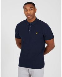 Brave Soul - Cotton Waffle Knit Embroidered Polo Shirt - Lyst
